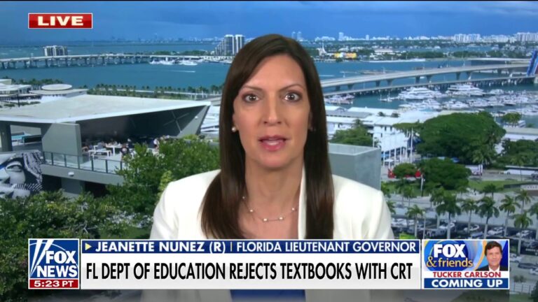 Florida lt. gov. on officials rejecting CRT-laced textbooks: 'Parents should be breathing a sigh of relief'